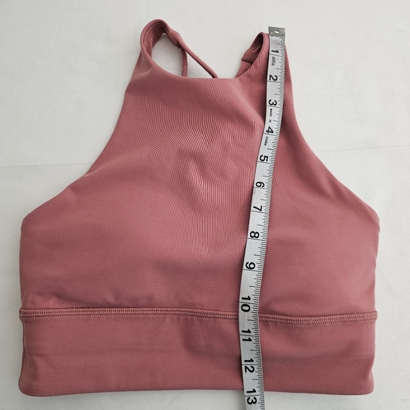 Lululemon Like a Cloud High Neck Sports Bra Dusty Rose Size 4 Light Support Yoga - Picture 8 of 8